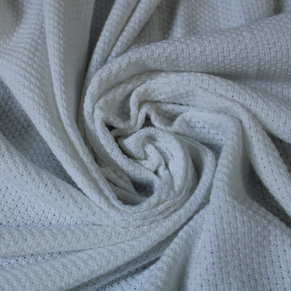 Tissu maille piqué - blanc - photo 1/3 | So Tissus