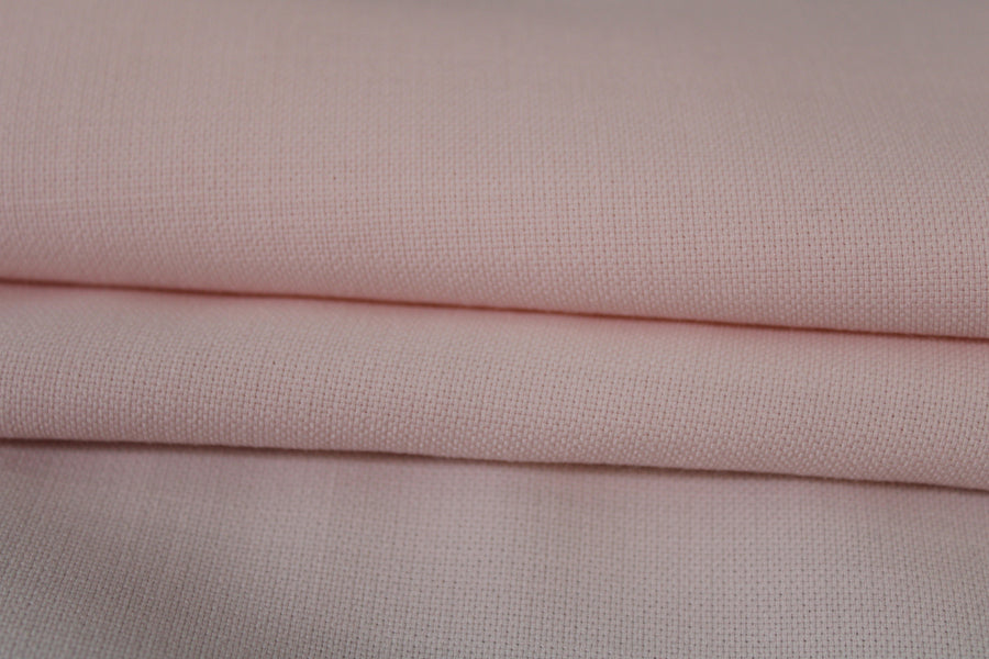 Tissu toile - rose pâle