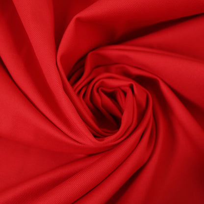 Tissu gabardine coton - rouge - photo 1/3 | So Tissus