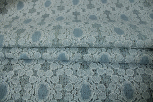 Tissu dentelle épaisse - bleu ciel - photo 2/4 | So Tissus