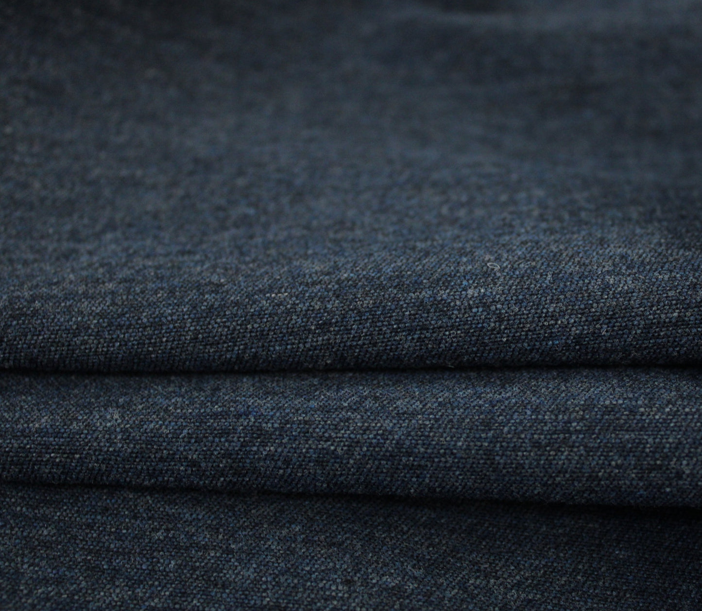 Coupon de 1,7 mètre - gabardine de laine - bleu brut - photo 2/3 | So Tissus