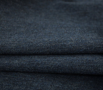 Coupon de 1,7 mètre - gabardine de laine - bleu brut - photo 2/3 | So Tissus
