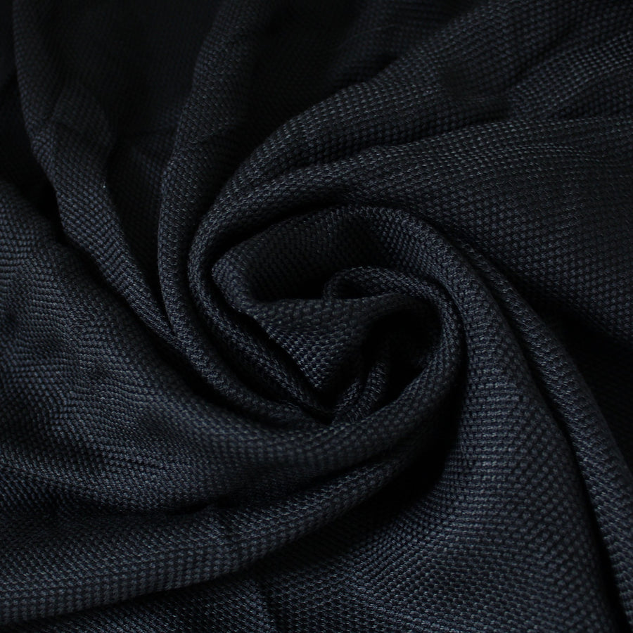 Tissu style raphia - noir