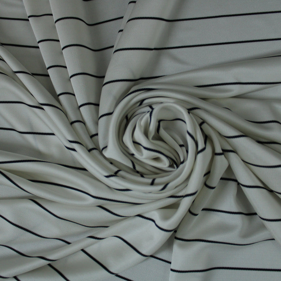 Tissu maille - à rayures