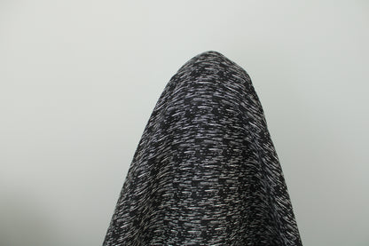 Stoff brocart - motif tâcheté - schwarz und weiß