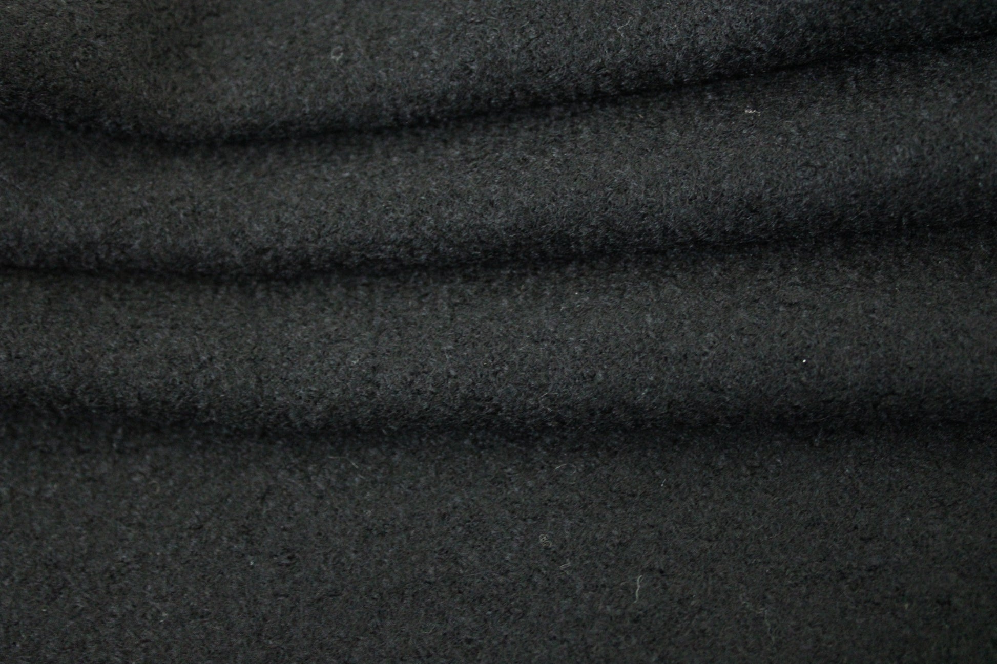 Tissu Laine bouillie - noir - photo 2/3 | So Tissus
