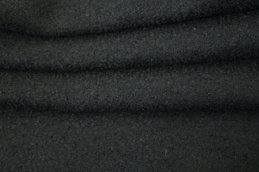 Tissu Laine bouillie - noir - photo 2/3 | So Tissus