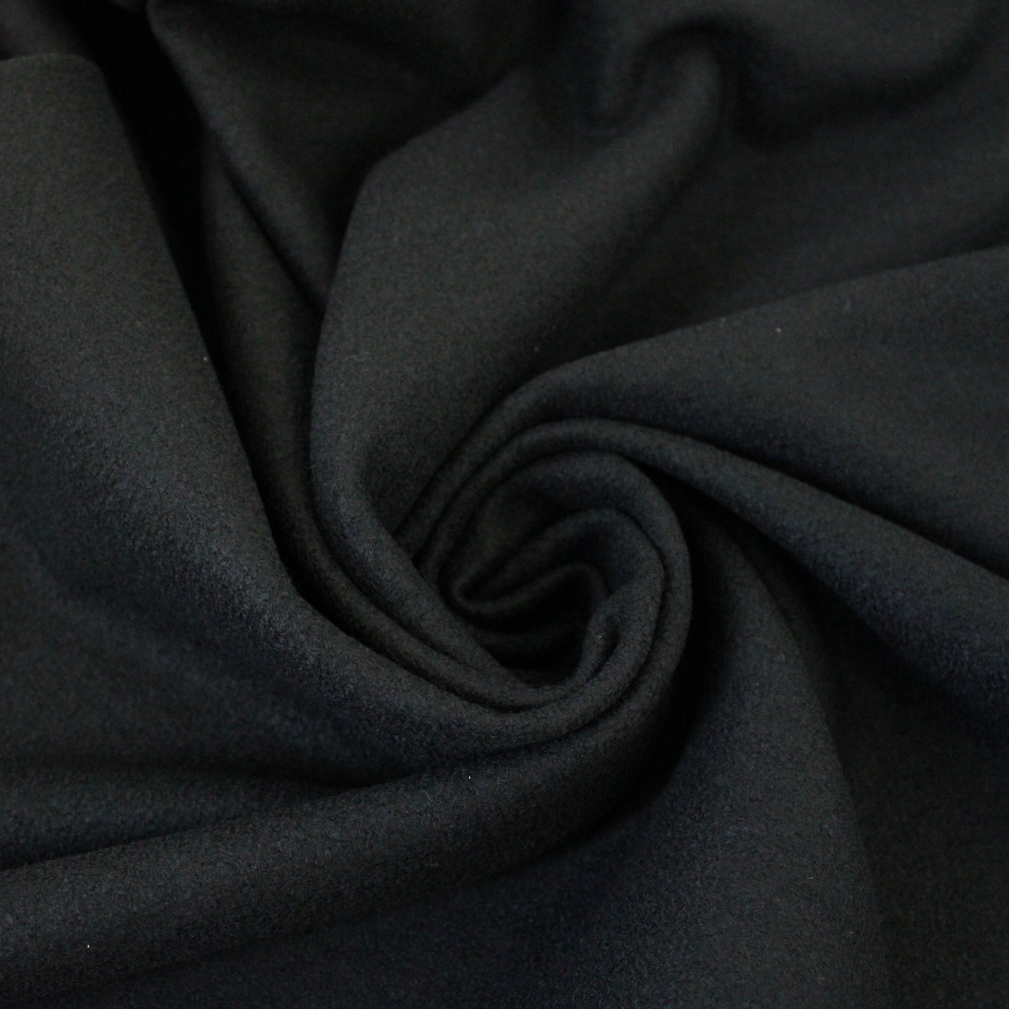 Tissu Laine bouillie - noir - photo 1/3 | So Tissus