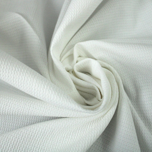 Tissu piqué de coton - blanc - photo 1/3 | So Tissus