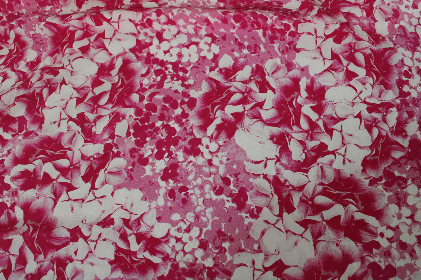 Tissu crêpe de chine 100% soie - imprimé hortensia - photo 4/4 | So Tissus