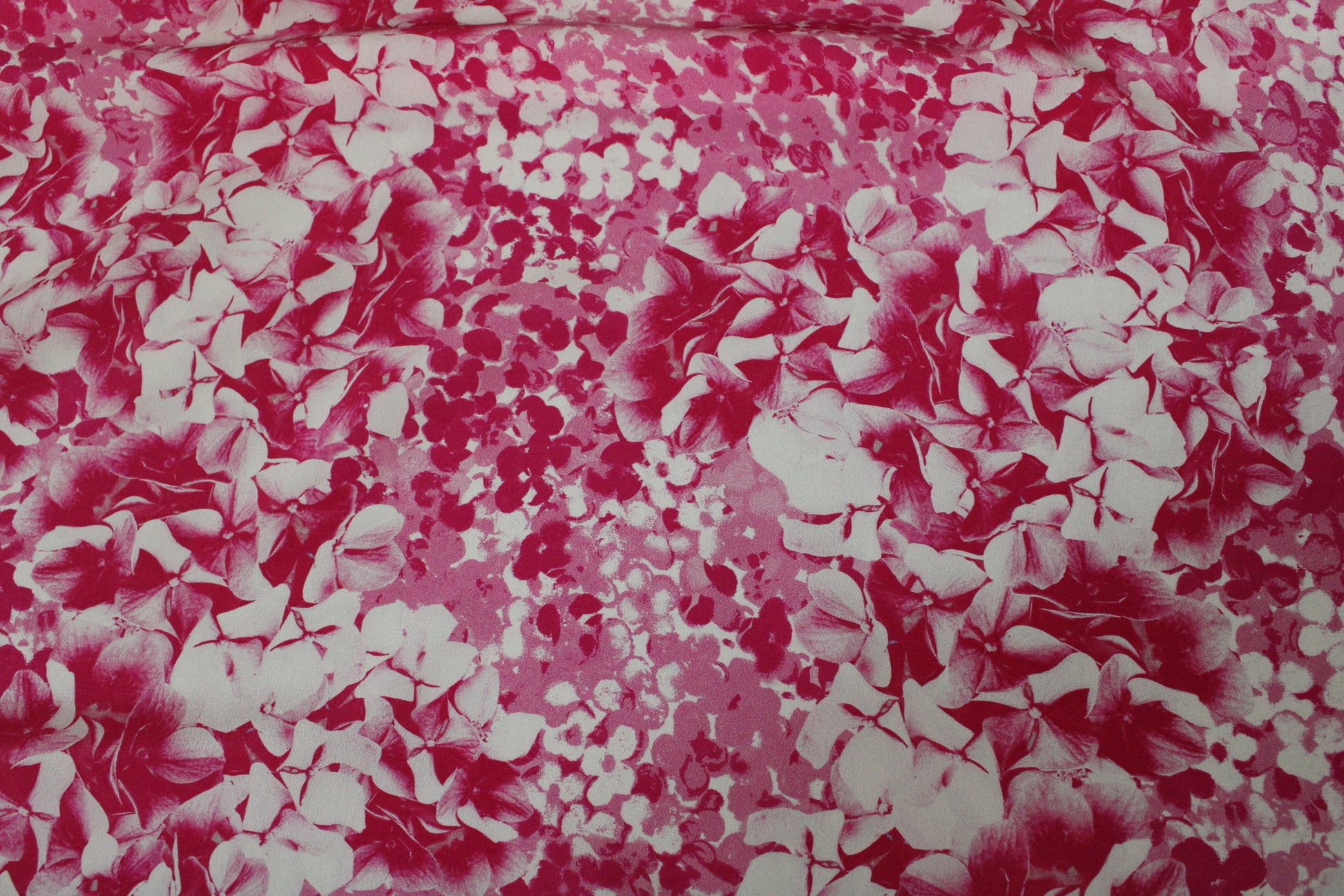 Tissu crêpe de chine 100% soie - imprimé hortensia - photo 4/4 | So Tissus