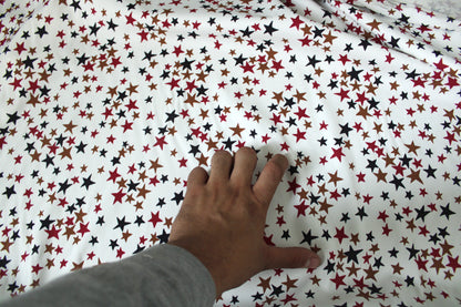 Tissu crêpe viscose stretch - imprimé étoiles - photo 4/5 | So Tissus