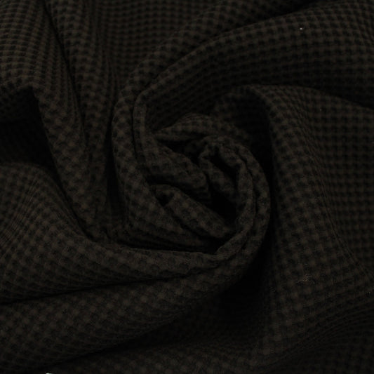 Tissu maille nid d'abeille - noir - photo 1/3 | So Tissus