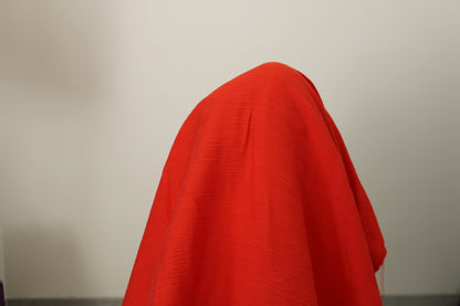 Tissu crêpon viscose - rouge braise - photo 3/3 | So Tissus