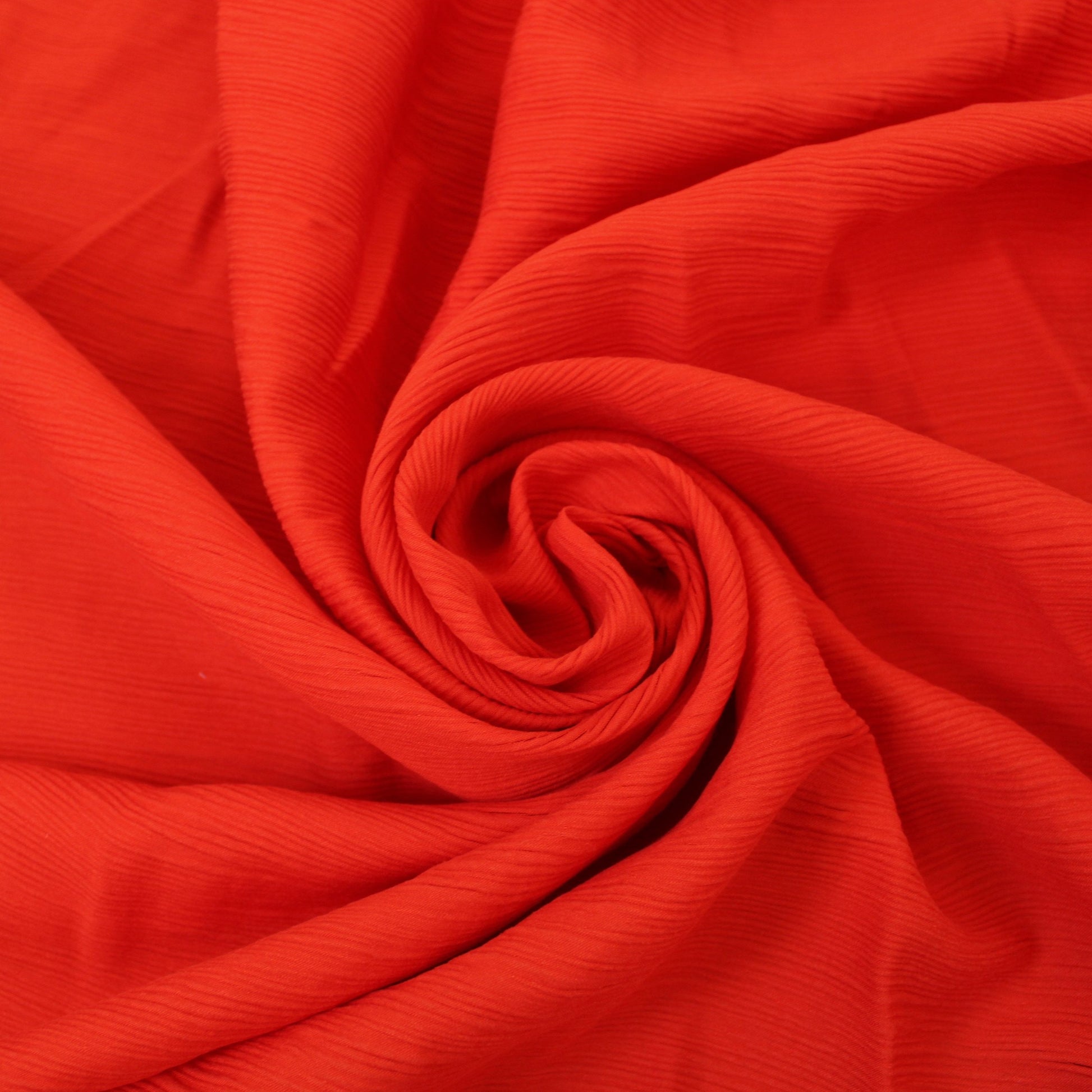 Tissu crêpon viscose - rouge braise - photo 1/3 | So Tissus