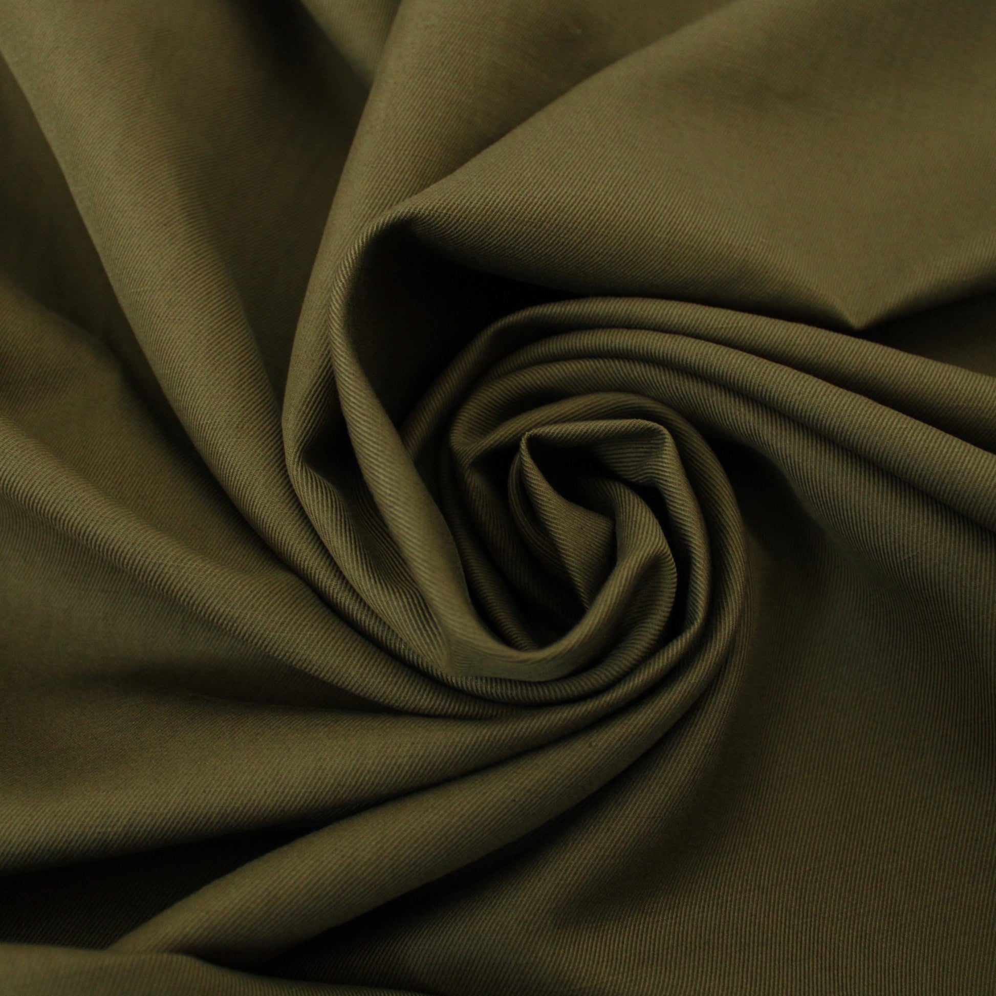 Tissu gabardine coton - kaki - photo 1/3 | So Tissus