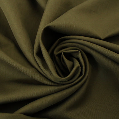 Tissu gabardine coton - kaki - photo 1/3 | So Tissus