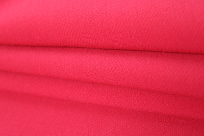 Tissu double crêpe - rose fuchsia - photo 3/3 | So Tissus