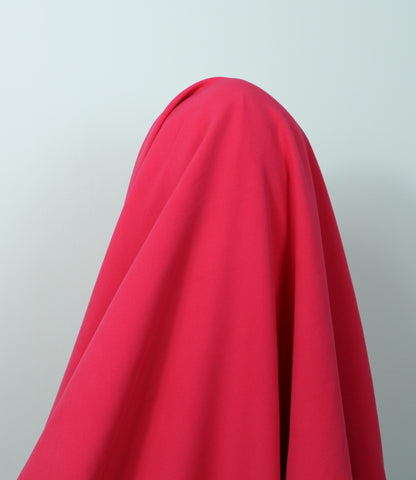 Tissu double crêpe - rose fuchsia - photo 2/3 | So Tissus