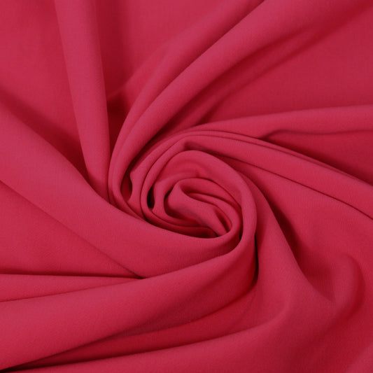 Tissu double crêpe - rose fuchsia - photo 1/3 | So Tissus