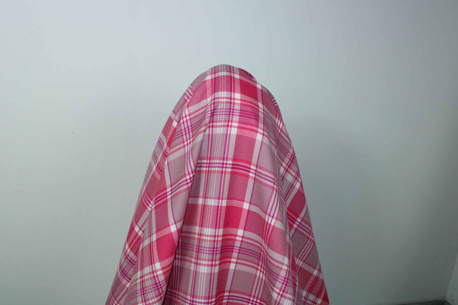 Tissu tartan de laine - à carreaux rose - photo 3/5 | So Tissus