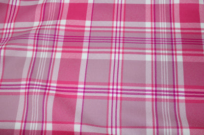 Tissu tartan de laine - à carreaux rose - photo 4/5 | So Tissus