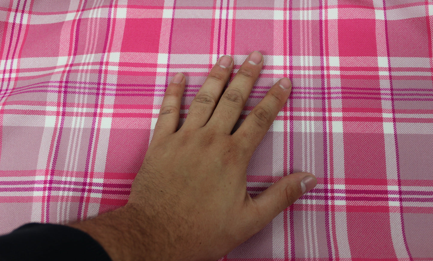 Tissu tartan de laine - à carreaux rose - photo 5/5 | So Tissus