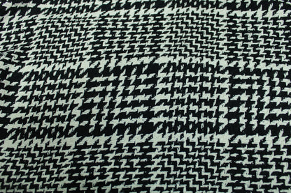 Coupon de 1,4 mètre - tweed coton - à carreaux blanc et noir - photo 4/4 | So Tissus