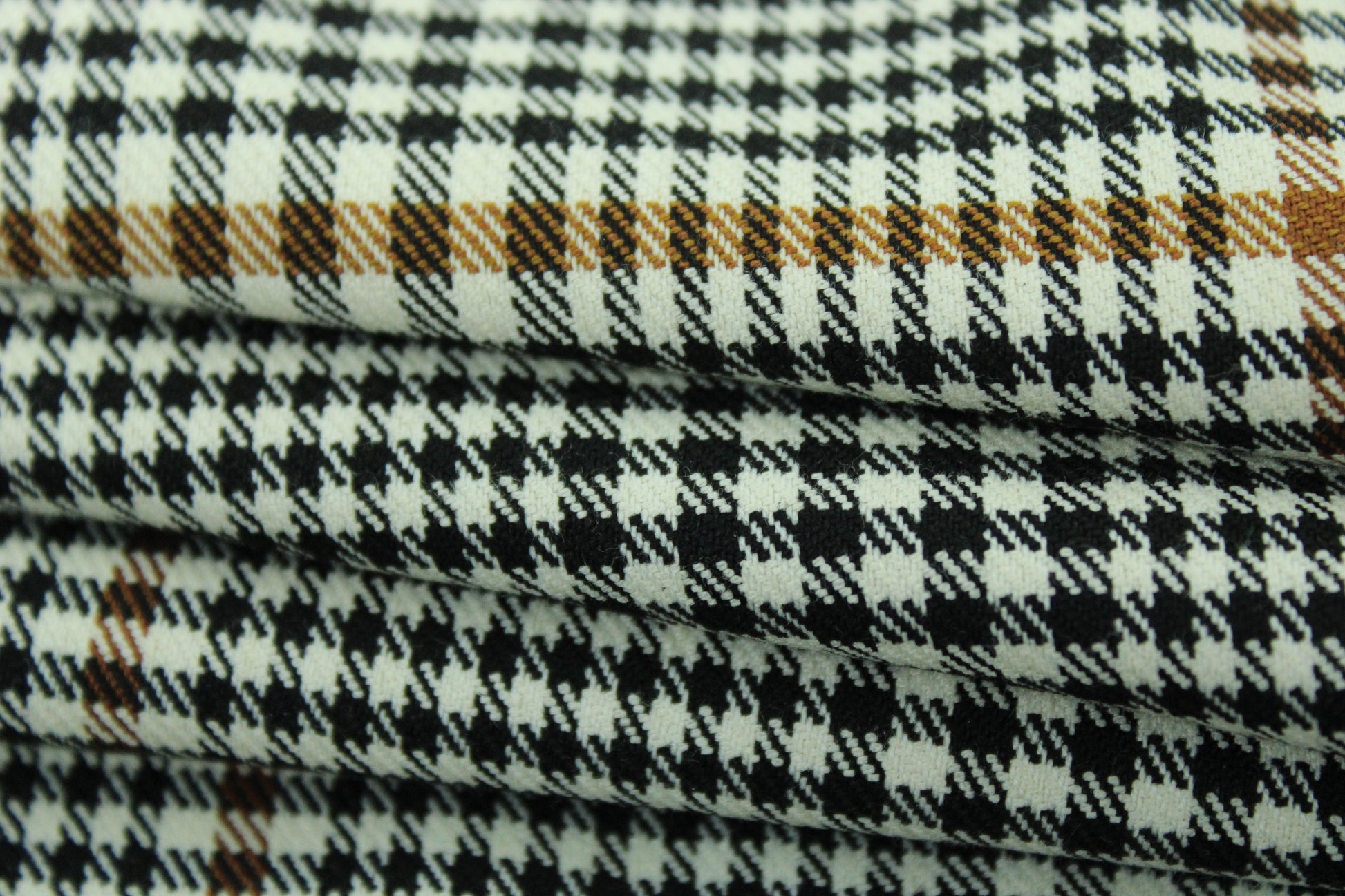 Tissu gabardine coton - à petits carreaux - noir et blanc - photo 2/4 | So Tissus