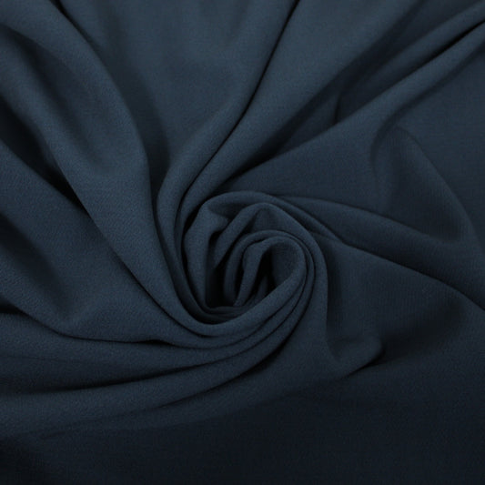 Tissu double crêpe - bleu marine - photo 1/3 | So Tissus