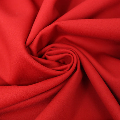 Tissu crêpe de laine - rouge - photo 1/3 | So Tissus