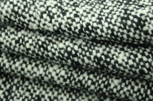 Tissu lainage - noir et blanc - photo 2/3 | So Tissus