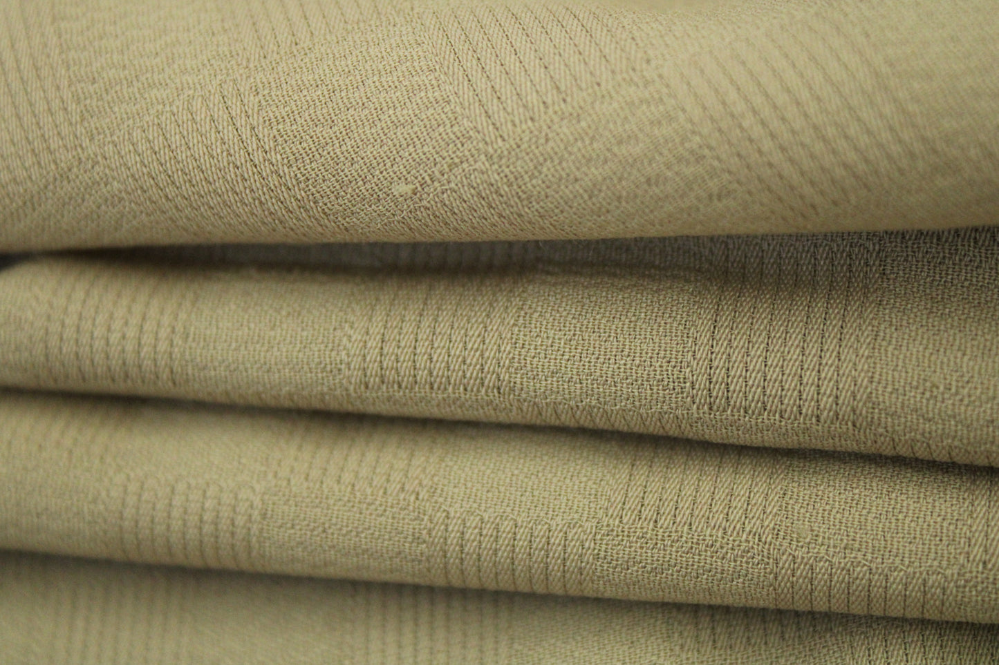 Tissu crêpe de laine - à carreaux ton sur ton - sable - photo 2/5 | So Tissus