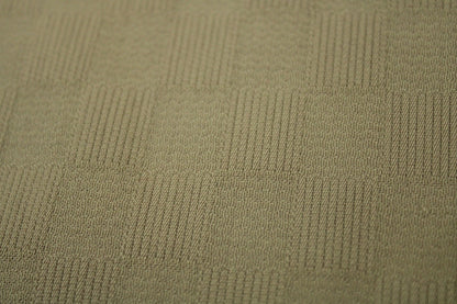 Tissu crêpe de laine - à carreaux ton sur ton - sable - photo 5/5 | So Tissus