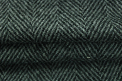 Tissu drap de laine - chevron - gris et noir - photo 2/4 | So Tissus
