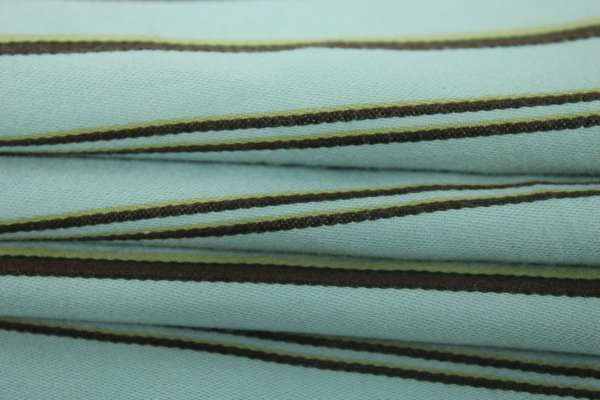 Tissu popeline coton à rayure - bleu et marron - photo 2/4 | So Tissus