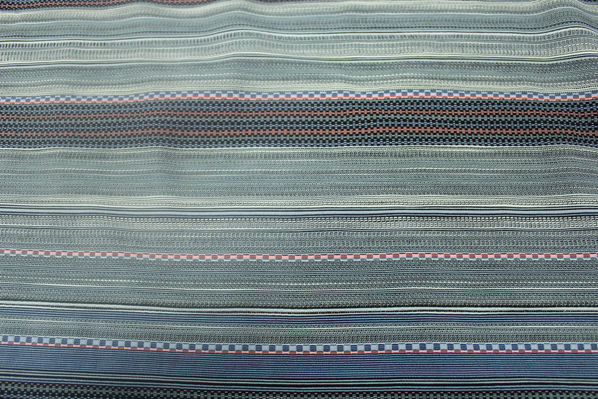 Tissu tweed à rayures - ton bleu et noir - photo 5/5 | So Tissus