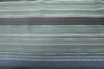 Tissu tweed à rayures - ton bleu et noir - photo 5/5 | So Tissus