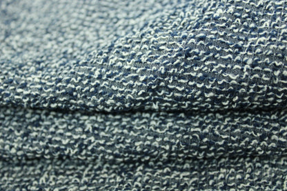 Tissu tweed coton et viscose - ton gris bleu - photo 2/3 | So Tissus