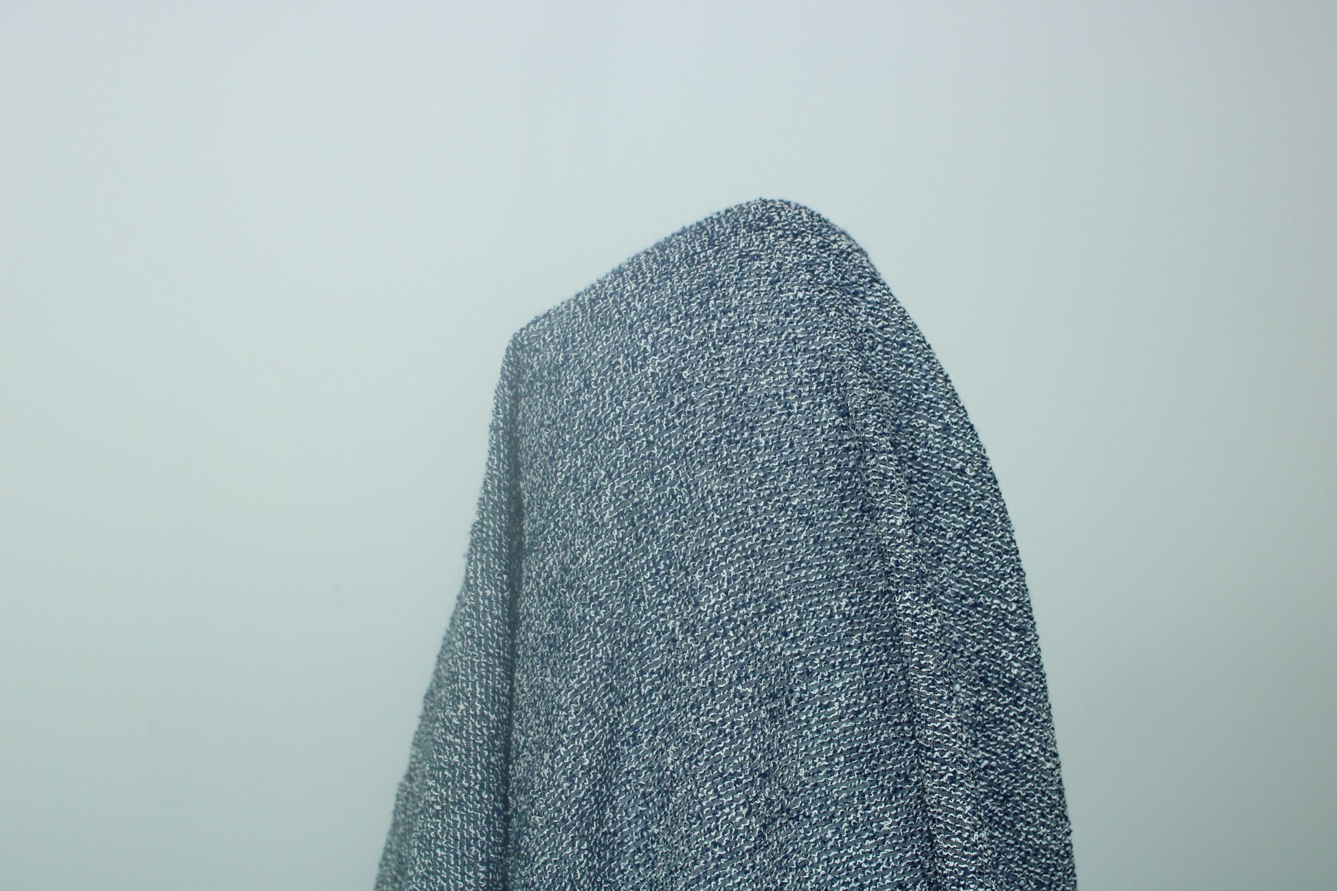 Tissu tweed coton et viscose - ton gris bleu - photo 3/3 | So Tissus
