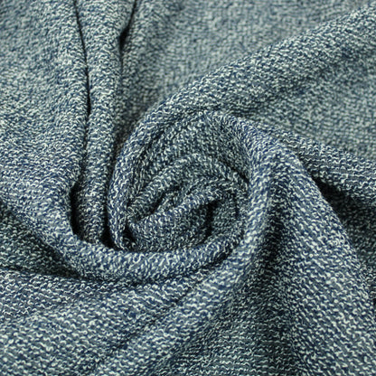 Tissu tweed coton et viscose - ton gris bleu - photo 1/3 | So Tissus