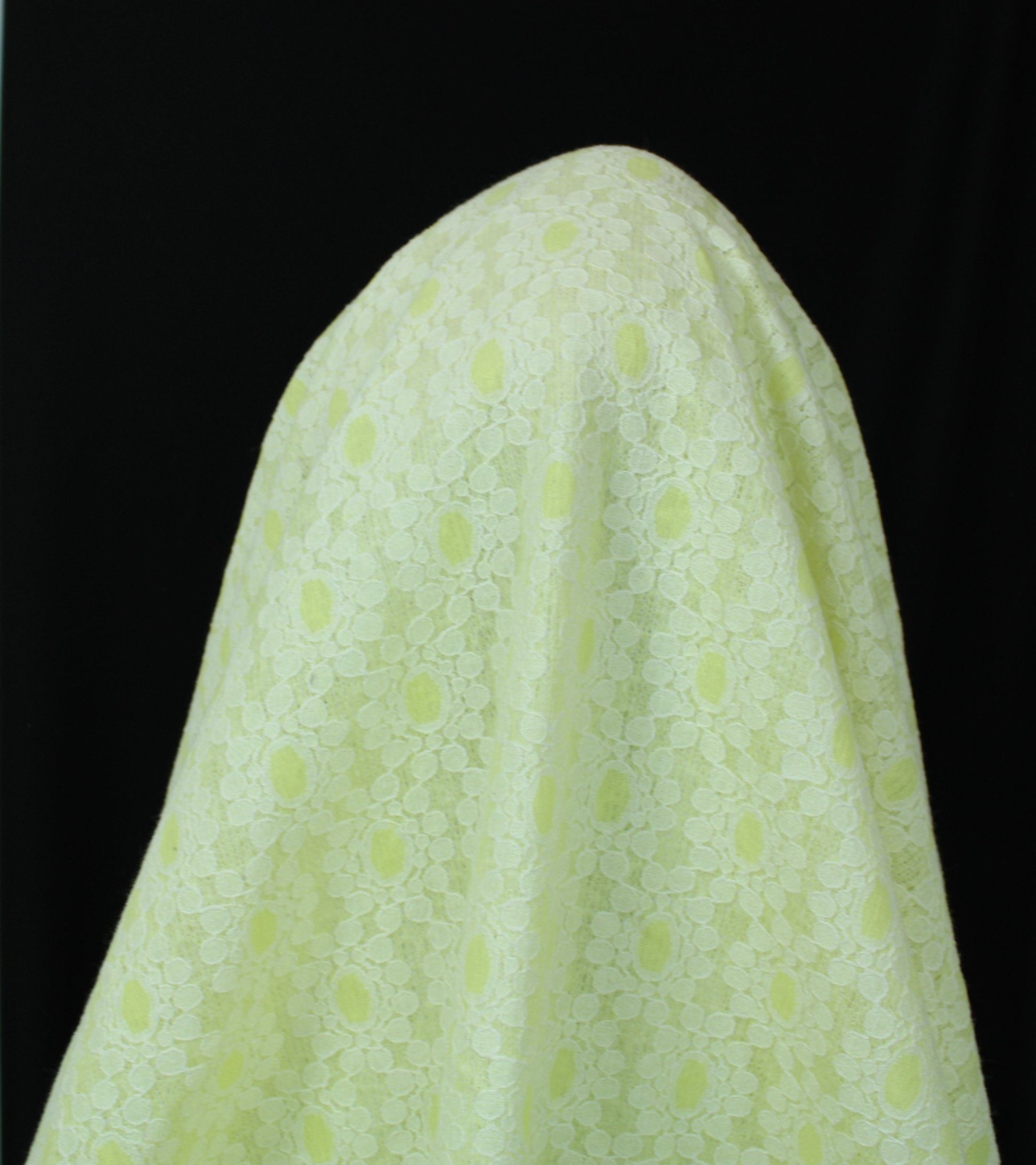 Tissu dentelle épaisse - jaune pâle - photo 3/4 | So Tissus
