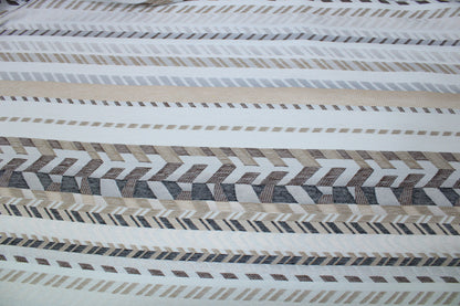 coupon de 1,2 mètre - tweed motif géométrique - ton beige - photo 5/5 | So Tissus