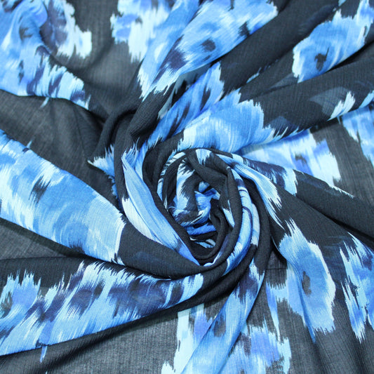 Tissu crêpon de soie viscose - imprimé tâcheté - photo 1/6 | So Tissus
