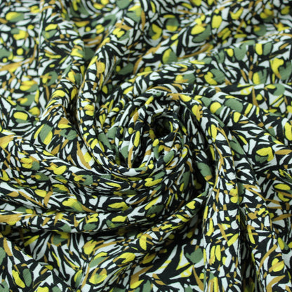 Tissu crêpon viscose - imprimé oliviers - photo 1/5 | So Tissus