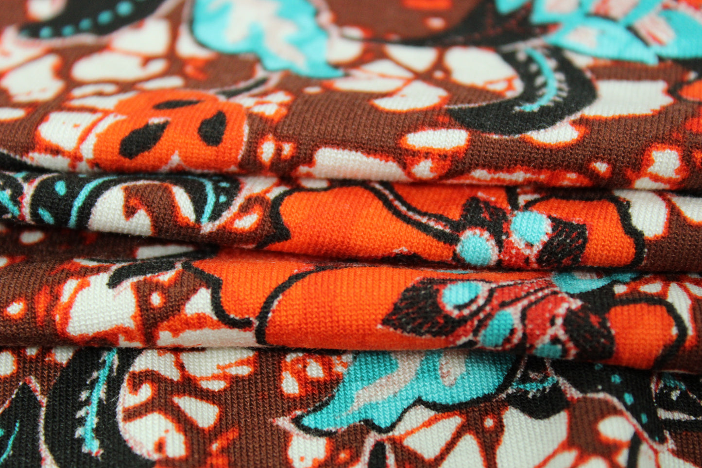 Tissu maille jersey viscose - imprimé grosses fleurs - photo 2/5 | So Tissus