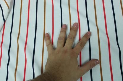 Tissu javanaise de viscose - à rayures - photo 4/4 | So Tissus