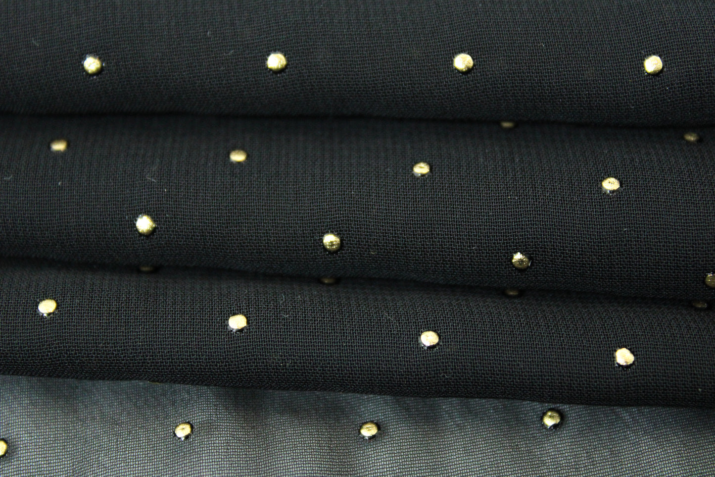 Tissu plumetis - noir et doré - photo 2/5 | So Tissus