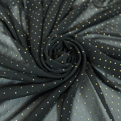 Tissu plumetis - noir et doré - photo 1/5 | So Tissus