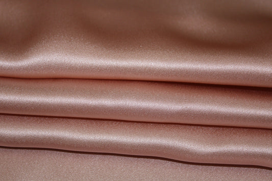 Tissu satin de soie 100% - nude - photo 2/3 | So Tissus